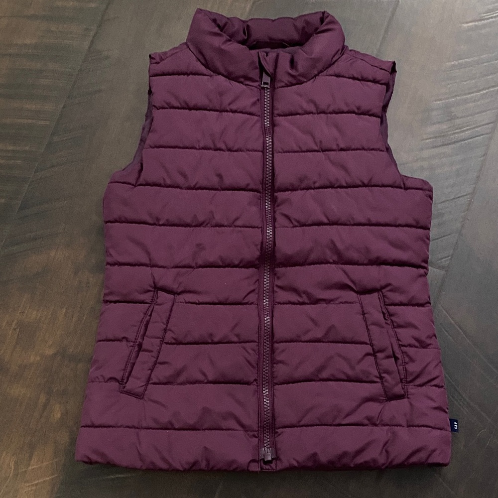 GAP Maroon Quilted Kids Vest